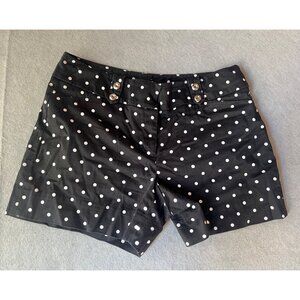 White House Black Market Womens Polka Dot Shorts Size 6